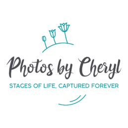 Logo design for Photos by Cheryl. Designed by KIAI Agency in Burnaby BC, Canada